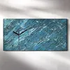 Wandbild Leinwand Bilder mit Uhr Geräuschlos 60x30 Malerei Produktbild-Vorschau 2