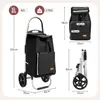 Sekey Klappbar Einkaufstrolley 2 Räder Aluminium, mit 50L Produktbild-Vorschau 8