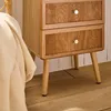 CALICOSY -  Nachttisch mit 3 Schubladen und lamellenartiger Produktbild-Vorschau 5