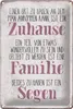 Blechschild Spruch 20x30cm Zuhause Familie beides ein Segen Produktbild-Vorschau 2