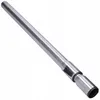 A silver metal vacuum cleaner extension tube is shown against a white background. Voir les images du produit