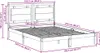 vidaXL Massivholzbett Extra Lang ohne Matratze Weiß 160x220 Produktbild-Vorschau 8