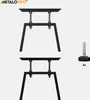 Two black metal table leg frames are shown, with a single table leg foot on the right side, labeled '4x'. Podgląd zdjęcia produktu