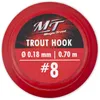 Magic Trout Hakengröße 4 Trout Hook silber Vorfach 70cm Produktbild-Vorschau 4