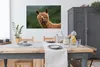 MuchoWow® Poster Alpaka - Fell - Braun 120x90 cm - Wandbild Produktbild-Vorschau 3