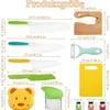 Kindermesser-12 teiliges Kindersicheres Küchenmesser für Produktbild-Vorschau 7