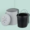 Relaxdays – pojemnik na kompost do kuchni, 5 l, mały kosz Podgląd zdjęcia produktu 3