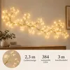 Goldfarbene LED Lichterzweige, 2,3 m mit formbaren Ästen Produktbild-Vorschau 2