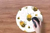 MuchoWow® Mauspad Mousepad Kinder - Muster - Biene 40x40 cm Produktbild-Vorschau 3