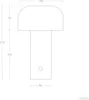 LED Tischlampe 2W Tragbar Metall mit wiederaufladbarem Produktbild-Vorschau 8