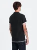 Ombre   Poloshirt aus Baumwolle für Männer schwarz Produktbild-Vorschau 3