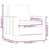 vidaXL Sessel Schwarz 60 cm Kunstleder Produktbild-Vorschau 7