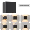 ZMH LED Wandleuchte Außen 4ER 5W Schwarz Gold Wandlampe Produktbild-Vorschau 3