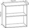 Scaffale in legno in piedi | File cabinet salvaspazio | Anteprima dell’immagine prodotto 3