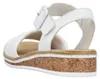 Rieker Damen Keil-Sandaletten Weiß Voir les images du produit 7