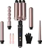 Lockenstab set 5 in 1 mit 3 Fässer Welleneisen Lockenstäbe Produktbild-Vorschau 1