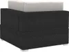 vidaXL Ecksofas 2 Stk. mit Auflagen Poly Rattan Schwarz Produktbild-Vorschau 4