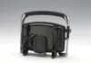 The back of a black and silver contact grill is shown, folded for storage. Produktbild-Vorschau