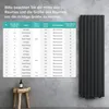 doporro Design Badheizung 180x61cm Anthrazit Produktbild-Vorschau 7