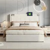 INONEFT Polsterbett Boxspringbett 160x200 mit USB und Typ-C Produktbild-Vorschau 2