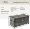 Auflagenbox Kiruna mit Kunststoffgeflecht, 120x55x61,5cm, Produktbild-Vorschau 5