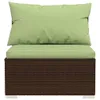 The Living Store 6-tlg. Garten-Lounge-Set mit Auflagen Poly Produktbild-Vorschau 4