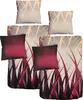 Hochwertige Satin Bettwäsche Baumwolle  Grafisch Beige Rot Produktbild-Vorschau 2