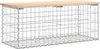 vidaXL Gabionová zahradní lavička 103x44x42 cm Borovicový Náhled obrázku produktu 1