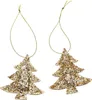 Oblique Unique 2er Set Tannenbaum Anhänger Weihnachten Produktbild-Vorschau 1