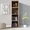CASARIA® Libreria a 4 Scomparti 106x30x30cm Portata 40kg Anteprima dell’immagine prodotto 7