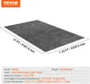 A top-down view of a gray and black garage floor mat with dimensions indicated. Produktbild-Vorschau