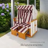 Strandkorb Sylt 115 x 158 x 78 cm Produktbild-Vorschau 6