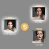 A comparison of lighting effects on a mirror, showing different lighting setups. Anteprima dell’immagine prodotto