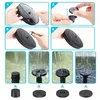 Instructions for assembling and using a solar-powered water fountain with different nozzle attachments. Produktbild-Vorschau