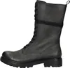 A side view of a gray leather boot. Podgląd zdjęcia produktu