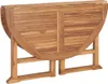 vidaXL Zahradní jídelní stůl skládací Ø110x75 cm Teakový Náhled obrázku produktu 5