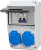 Baustromverteiler Wandverteiler Gartensteckdose 2x 230V Produktbild-Vorschau 2