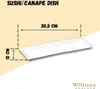 Piatto da portata Wilmax 30,5 x 12 cm in porcellana, bianco Anteprima dell’immagine prodotto 3