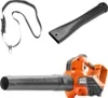 A Husqvarna leaf blower with accessories on a white background. Podgląd zdjęcia produktu