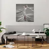 Bilder auf glas - Frau Modell Streifen Emotionen - 70x70cm Produktbild-Vorschau 6