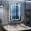 Zrcadlo do koupelny INONEFT s LED podsvícením a dotykovým Náhled obrázku produktu 1