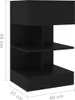 vidaXL Noční stolek černý 40x35x65 cm Dřevěný materiál Náhled obrázku produktu 7