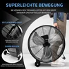 COSTWAY Φ65cm bubnový ventilátor priemyselný, podlahový Náhľad obrázku produktu 6