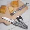 Reise Camping Edelstahl Klappbesteck Besteck Set 6in1 Produktbild-Vorschau 5