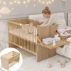 Merax ledikant met spijlen, 70 x 140 cm, babybed met Productafbeelding-voorbeeld 9