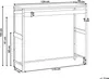 BELIANI Outdoor-Bartisch Schwarz Stahl 120 x 40 x 105 cm Produktbild-Vorschau 7