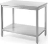 Mitteltisch mit Ablage – verschraubt, Tiefe 600 mm, Profi Produktbild-Vorschau 5