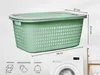 Wäschekörbe 2er Set Grün, 1 x Wäschekorb + 1 x Wäschewanne, Produktbild-Vorschau 4