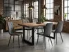 Dunkelgrauer Stuhl LIBRA STONE GREY mit schwarzen Beinen Produktbild-Vorschau 3