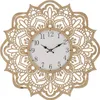 Mauro Ferretti Wanduhr geschnitzt Ø 60x4,5 cm naturweiß Produktbild-Vorschau 1